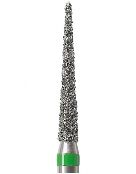 Алмазний бор Okodent 859 C (конус гострий, зелений, груба абразивність)