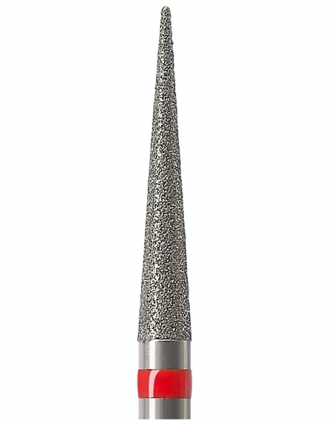 Алмазний бор Okodent 859 F (конус гострий, червоний, дрібна абразивність)