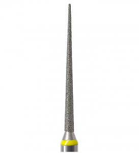 Алмазный бор Okodent 859CL.010 EF (конус острый, желтый, экстра-мелкая абразивность)