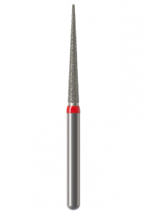 Алмазный бор Okodent 859L F (конус острый, красный, мелкая абразивность)