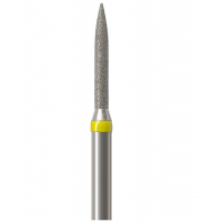 Алмазный бор Okodent 862 EF (пламя, желтый, экстра-мелкая абразивность)