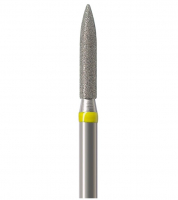 Алмазний бор Okodent 862 EF (полум'я, жовтий, екстра-дрібна абразивність)