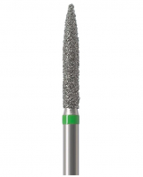 Алмазный бор Okodent 863 C (пламя, зеленый, грубая абразивность)