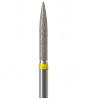 Алмазний бор Okodent 863 EF (полум'я, жовтий, екстра-дрібна абразивність)