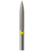 Алмазний бор Okodent 863 EF (полум'я, жовтий, екстра-дрібна абразивність)