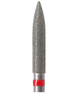 Алмазний бор Okodent 863 F (полум'я, червоний, дрібна абразивність)