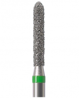 Алмазний бор Okodent 878 C (торпеда, зелений, груба абразивність)