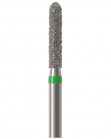 Алмазний бор Okodent 878 C (торпеда, зелений, груба абразивність)