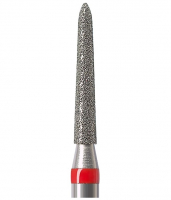 Алмазний бор Okodent 878K F (торпеда, червоний, дрібна абразивність)