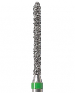 Алмазний бор Okodent 879 C (торпеда, зелений, груба абразивність)