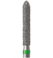 Алмазний бор Okodent 879 C (торпеда, зелений, груба абразивність)