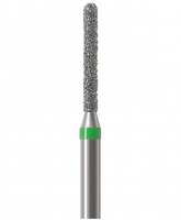 Алмазный бор Okodent 880 C (округлый цилиндр, зеленый, грубая абразивность)