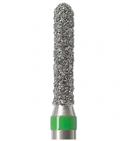 Алмазний бор Okodent 880 C (округлий циліндр, зелений, груба абразивність)