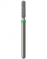 Алмазний бор Okodent 880 C (округлий циліндр, зелений, груба абразивність)