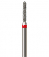 Алмазный бор Okodent 880 F (округлый цилиндр, красный, мелкая абразивность)