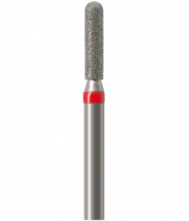 Алмазний бор Okodent 880 F (округлий циліндр, червоний, дрібна абразивність)