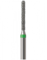 Алмазный бор Okodent 881 C (округлый цилиндр, зеленый, грубая абразивность)
