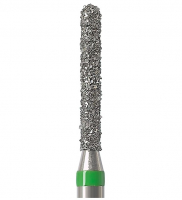 Алмазний бор Okodent 881 C (округлий циліндр, зелений, груба абразивність)