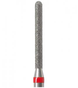 Алмазный бор Okodent 882 F (округлый цилиндр, красный, мелкая абразивность)