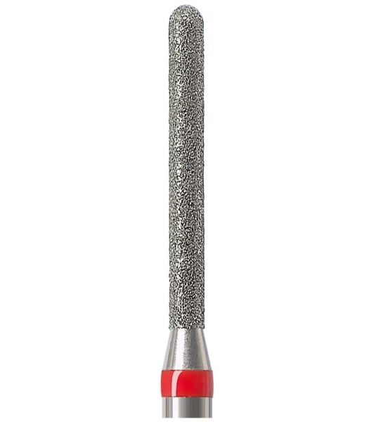 Алмазный бор Okodent 882 F (округлый цилиндр, красный, мелкая абразивность)