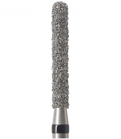 Алмазный бор Okodent 882.016 SC (округлый цилиндр, черный, супер-грубая абразивность)