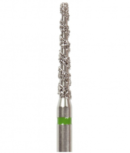 Алмазний бор Okodent T850 C (конус, турбо, зелений, груба абразивність)