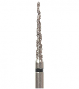 Алмазный бор Okodent T859.016 SC (конус, турбо, черный, супер-грубая абразивность)
