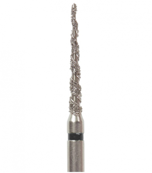 Алмазный бор Okodent T859.016 SC (конус, турбо, черный, супер-грубая абразивность)