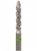 Алмазний бор Okodent T862.012 C (полум'я, турбо, зелений, груба абразивність)
