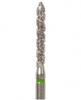 Алмазный бор Okodent T886 C (торпеда, турбо, зеленый, грубая абразивность)