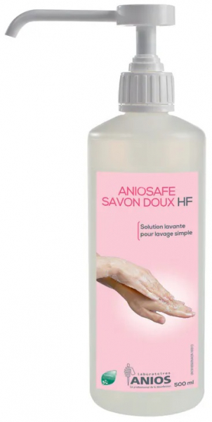 Аниосейф савон ДУ HF (Aniosafe Savon Doux HF, ANIOS) Жидкое мыло для гигиены рук и тела