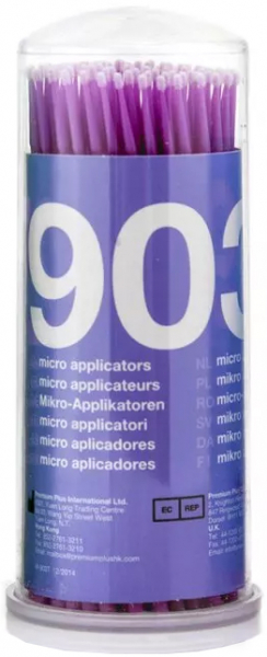 Аплікатори PremiumPlus UltraFine бузкові 903Т, 1,5 мм (100 шт)