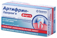Артифрин-Здоровье Форте 4% (1:100 000) в карпулах