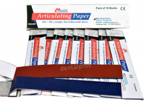 Артикуляційний папір Maarc Dental, червоно-синій, 70 мкм, 10 блоків х 12 шт