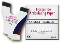 Articulating paper (Vortex) Артикуляційний папір підковоподібний, червоно-синій, 72 шт