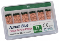 Aurum Blue T3, №35.04 (Meta Biomed) Гутаперчеві штифти, 60 шт