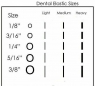 Межчелюстные эластики Azdent (1/4) 3.5OZ Fox (100 шт)