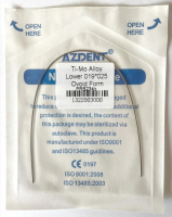 Дуги Azdent TMA Ti-Mo 019x025 мм (1 шт)