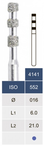 Бор алмазний Microdont 4141 (1.6 мм, колесо, середній)