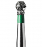 BC-31C (Mani) Алмазний бор, кулястий з манжетою, ISO 002/019, зелений
