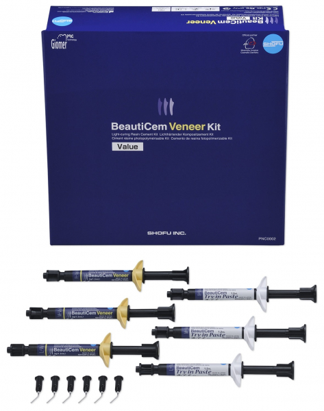 БьютіЦем Вінір (BeautiCem Veneer Kit, Shofu) Світлозатверджувальний цемент