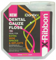 Зубная лента Piksters IDONTIX, для широких промежутков и имплантов, 12 м (IDOXRIBBON/18)