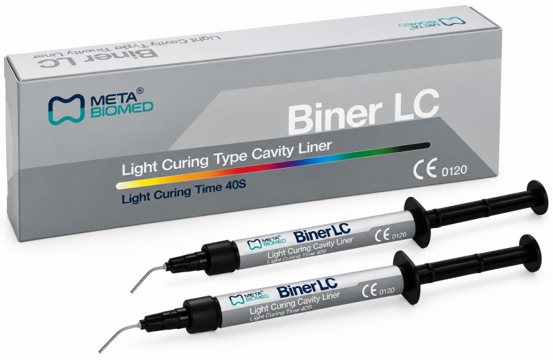 Biner LC, 2 шприца по 2 г (Meta Biomed) Пломбувальні (прокладочні) матеріали з кальцієм