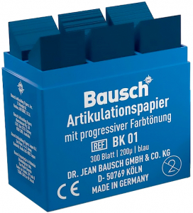 Артикуляционная бумага Bausch BK01 (синий)