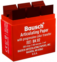 Артикуляционная бумага Bausch BK02 (красный)