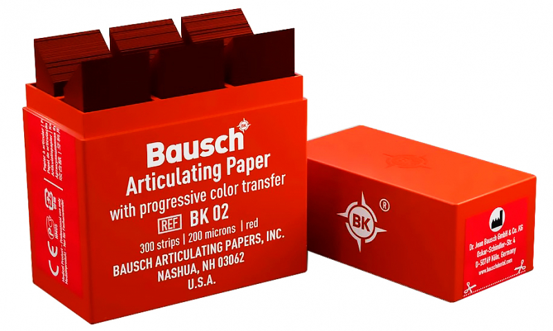 Артикуляционная бумага Bausch BK02 (красный)