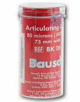 BK06 (Bausch) Артикуляционный шелк, 80 мкм, красная лента, 3 м, 80 мм