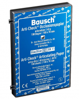 BK11 (Bausch) Артикуляционная бумага, 40 мкм, синяя (полоски, 100 шт, размер 100х70 мм)