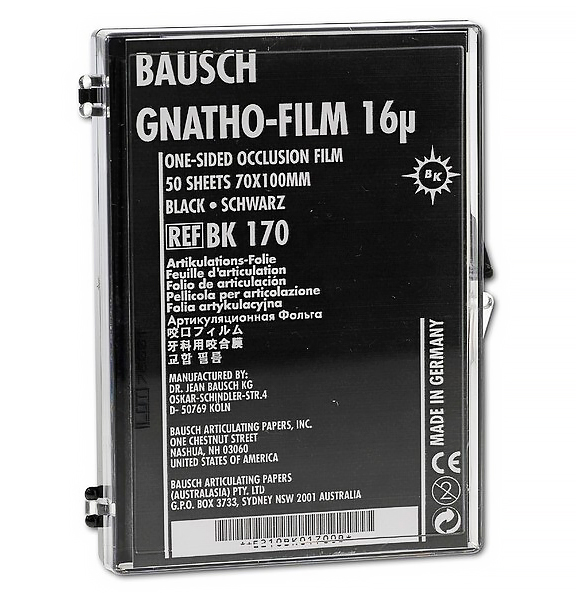 Артикуляційна фольга Bausch BK170 Гнато-Фільм (чорна)