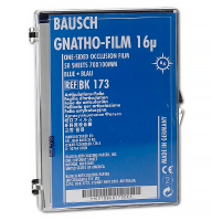 BK173 (Bausch) Артикуляционная фольга Гнато-фильм, 16 мкм, синяя, односторонняя, 70х100 мм, 50 листов